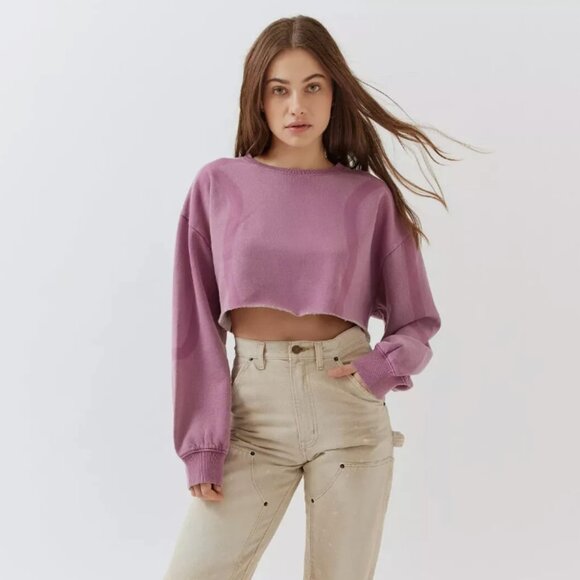 UO BDG Izzy Illusion Cropped Sweatshirt - Picture 4 of 6